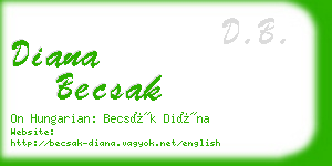 diana becsak business card